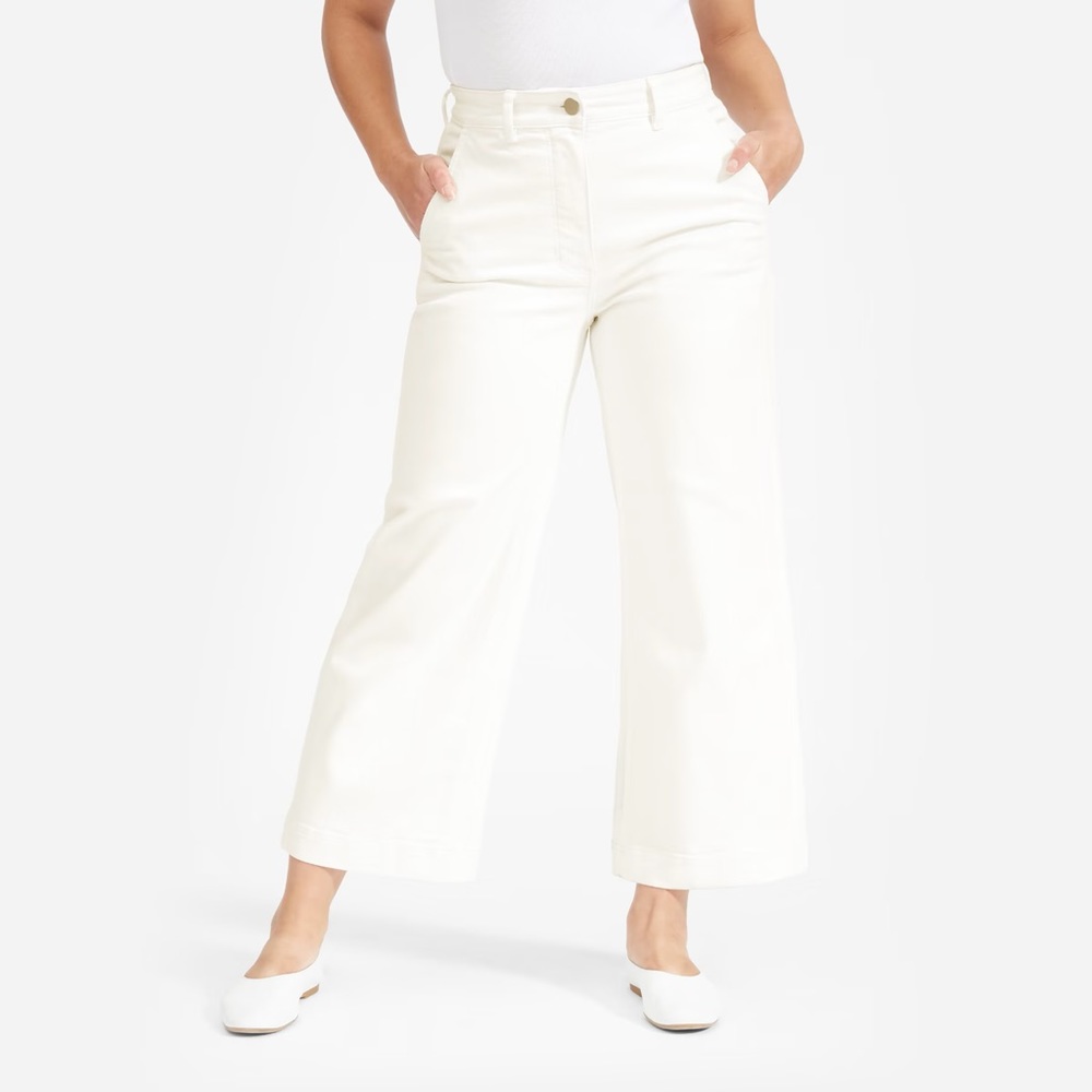 Everlane wide leg crop pant